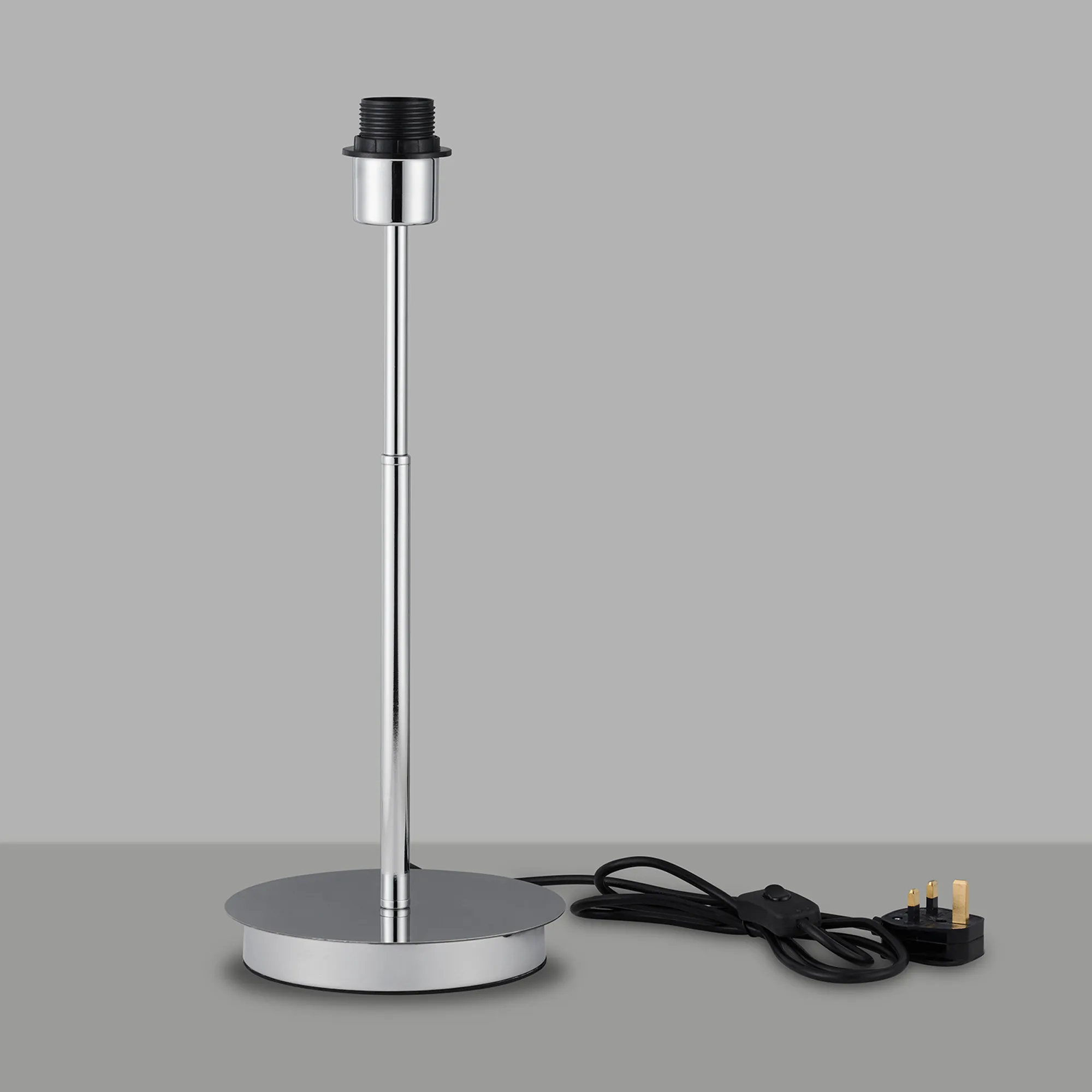 Carrie Polished Chrome Table Lamps Deco Base Only Lamps